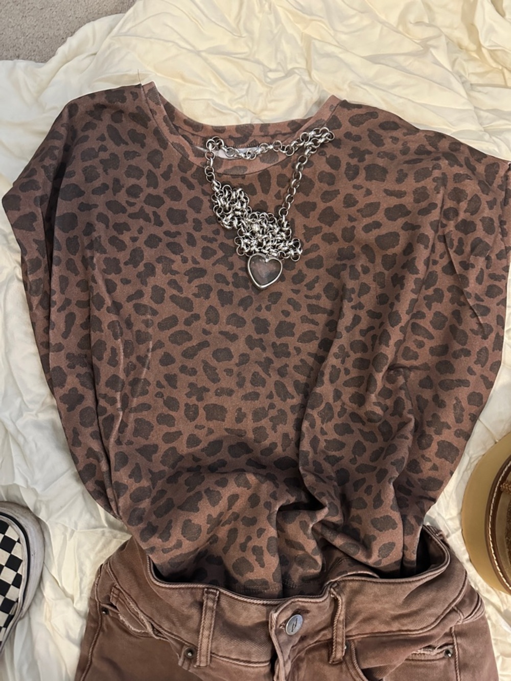 Leopard Oversized Muscle Tee